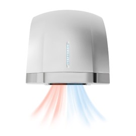 SNKOURIN Commercial Hand Dryer, 1800W Automatic Electric Hand Dryer, High Speed Hand Air Dryer for Bathrooms, Stores (Silver)