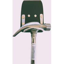 Black Leather Steel Hammer Holder Steel Saddle BBI for Scafffolding Tool Belt