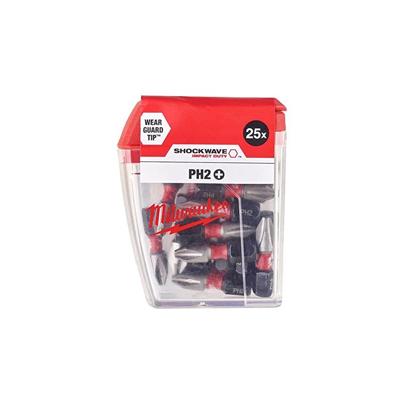 Shockwave™ Impact Duty Bits PH2 x 25mm (Pack 25)