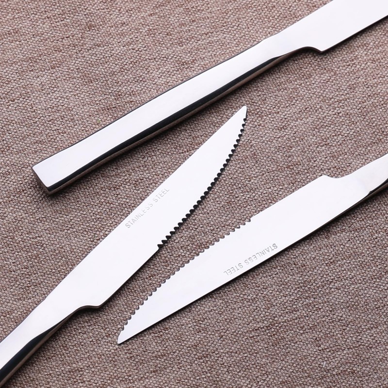 Parlynies Stainless Steel Steak Knives Set of 12, Steak Knives