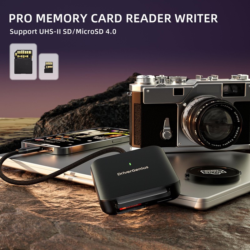 DriverGenius HB081 | 3-in-1 CFast 2.0 Reader USB-C UHS-II 4.0