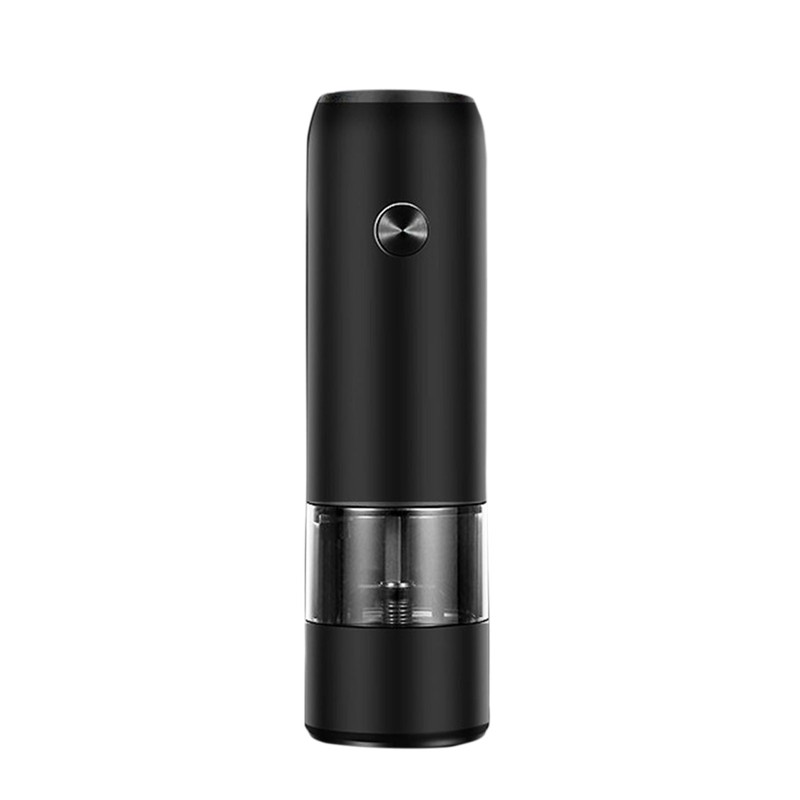 Electric Pepper Grinder Black Usb Charging High Hardness Wear Resistant