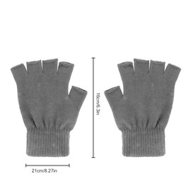 Yicelerate Fingerless gloves, fingerless gloves, men's fingerless gloves, one pair, black, fitness gloves, fingerless gloves, women, gloves without fingers, darkgray