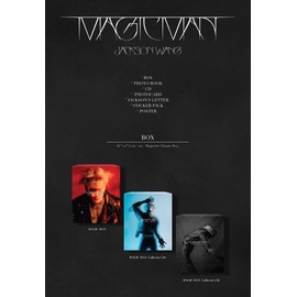 JYP Ent. GOT7 JACKSON WANG MAGIC MAN ÁLbum (MAGIC MAN COLLECTOR'S 01 Ver) + tarjeta de regalo GOT7 Store (sellada) - Álbum de exhibición de K-pop, negro
