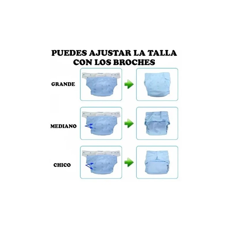 2 Pañal Cubierta Tela Pul Ecológico Bebé Lavable Sin Inserto