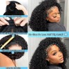 Curly Half Wig 200% Density Kinky Curly Half Wig 3