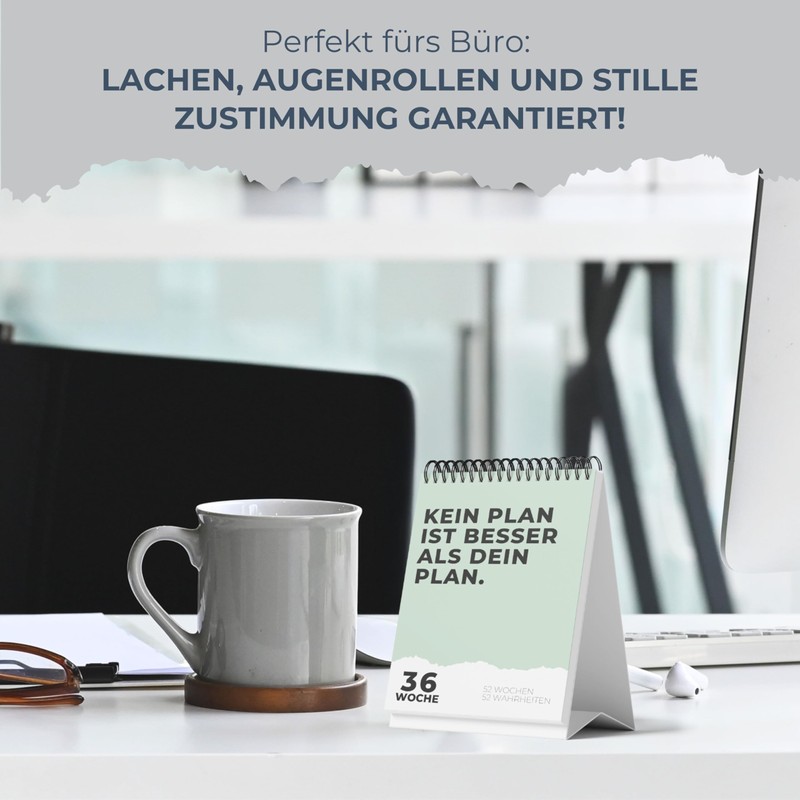 Demotivating Office Desk Calendar Undated – 52 Week Office Calendar