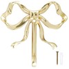 Foribyw, Bow Hook Decorative Bow Hanger Gold Towel Hook Multi-Purpose