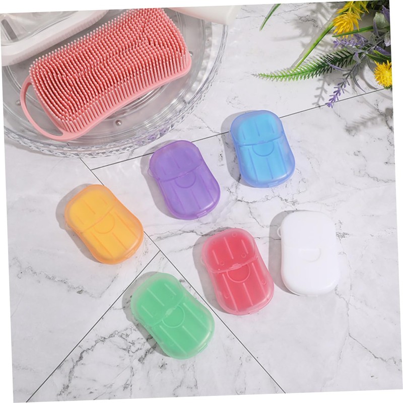 WOONEKY Portable Travel Soap Sheets Material No Odor Compact Light