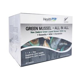 Health Up Green-lipped Mussel 12,500mg Boswellia MSM 180 Capsules / 헬스업 초록입홍합 12500mg 보스웰리아 MSM 180캡슐