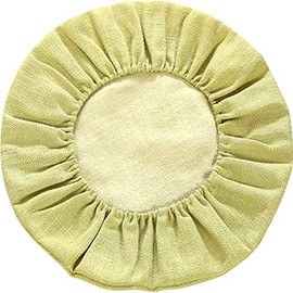 Kelendle Round Floor Pillow Cover Tatami Floor Cushion Cover Straw Japanese Futon Cover Meditation Seating Ottoman Throw Cover Protector for Living Room Indoor Outdoor Light Green,15.75 inches