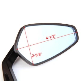 Dreamizer Motorcycle 7/8" Handlebar Rear View Mirrors For Triumph Tiger 800 / Speed 400