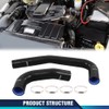 PIT66 Front Lower Upper Black Radiator Silicone Hoses Compatible with
