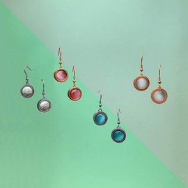 Quiges Interchangeable Mini Coin 12 mm Cat's Eye (Many Colours), Glass, Cats Eye