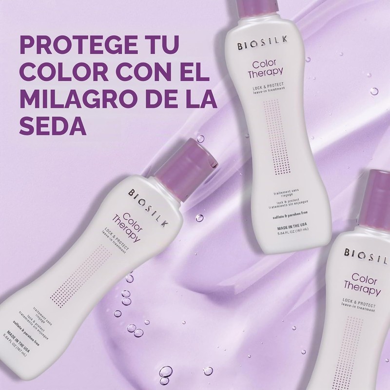 Biosilk Color Therapy Lock & Protect Leave-In Treatment, Unisex, 5.64