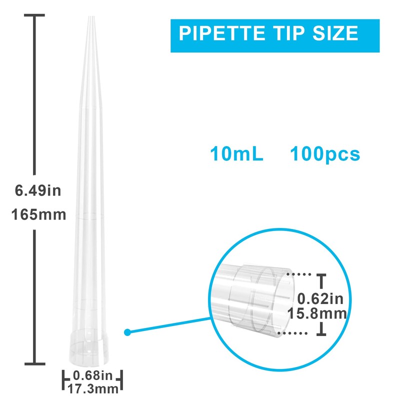 ONiLAB ONiLAB Pipette Tips 10 mL 100 PCS Laboratory Universal