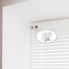 6 Pieces 1 Inch Blind Brackets White Profile Box Mounting Bracket