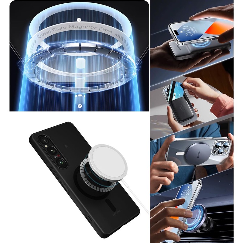 For Xperia1 VI Case, SO-51E Case, MagSafe, Translucent, Magnet, Shockproof,