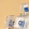 Transparent spherical clicker keychain illuminated luminous clicker sensory play portable