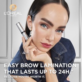 L'Oral Paris L'Oral Paris Brow Lamination, For Up To 24H Hold, Day and Night, Lightweight, Opthalmologically Tested, Infallible Brow Lamination, Clear, 15g