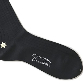 Harrison Supima Classic Linking Rib Socks, charcoal