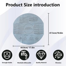 WELURE 6 90107 Dry & 3 90585 Foam Filters with 3 Retaining Bands Replacements for Shop-Vac/VacMaste/Genie vacuums 2.5 Gallon Vacuums: K250, K250K, MACM-250