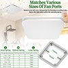 FG701S Universal Update Bathroom Fan Cover with Springs Compatible with