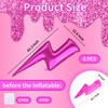 6 Pcs Lightning Balloons 45 Inch Pink Flash Mylar Foil