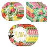 Tropical Luau Party Supplies Kit for 24 Guests, 72Pcs 9Inch