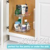 Polder 2-Tier Spinner Caddy, Kitchen and Bathroom Organization and Storage,