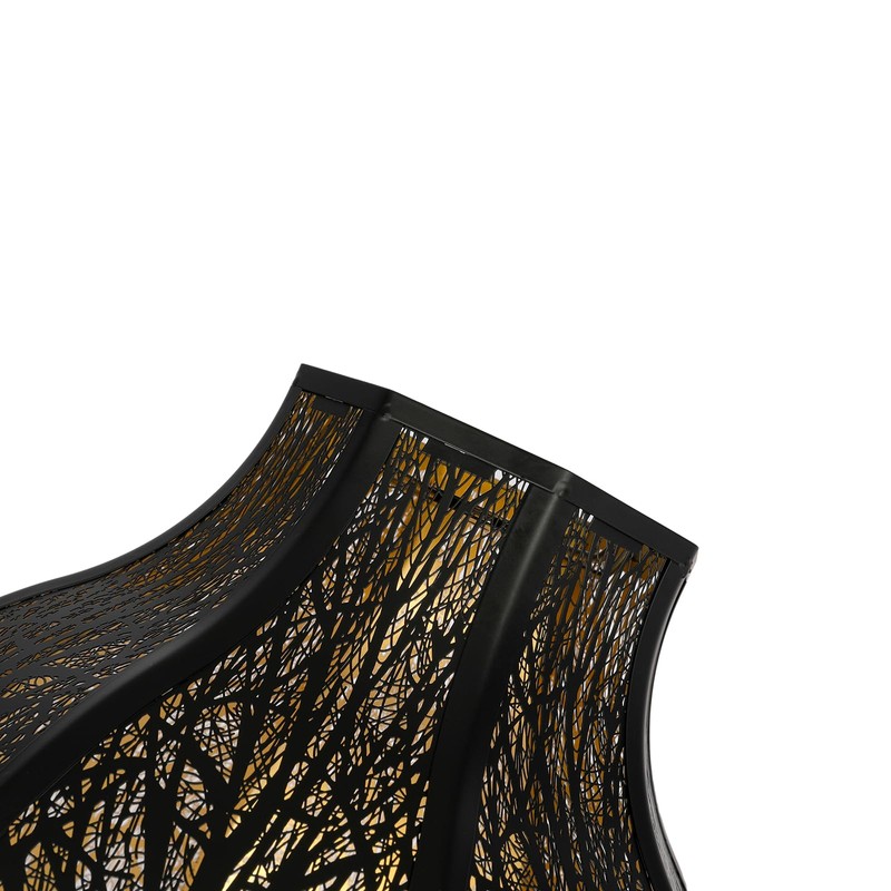 Etched Forest Large Metal Lampshade 5.32 X 13 X 9.5