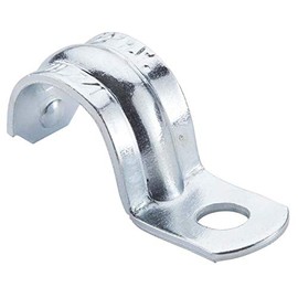 Halex, 1 in. Rigid One-Hole Strap , 61110B, 50 per pack , Silver