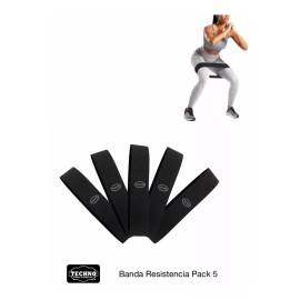 Techno Ligas De Resistencia Pack De 5 Diferentes Resistencias