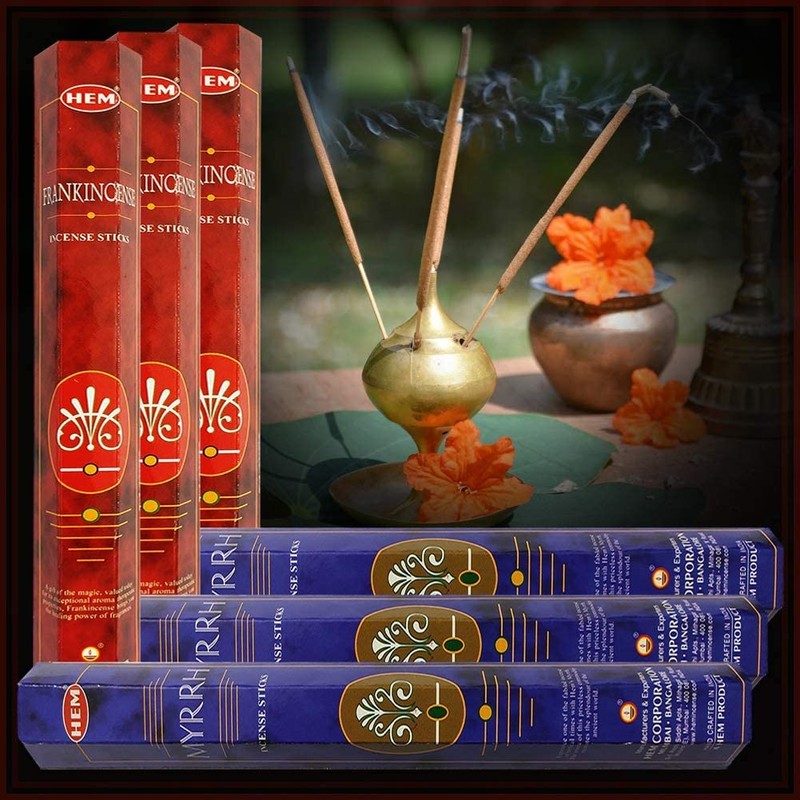 Incense Sticks with Incense Holder Bundle for Spiritual Décor and
