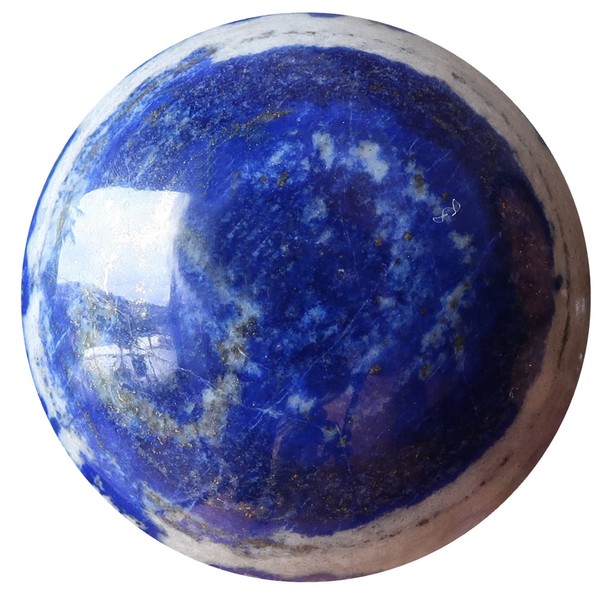 Satin Crystals Lapis Lazuli Sphere Third Eye Meditation Royal Afghan Blue Crystal Ball (Blue, 2.25-2.5 Inches)