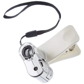 System-S 60x Microscope Light Clip-On Camera Adapter Extension for Smartphone