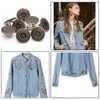 17mm Brass Jeans Buttons, Hammer on Tack Buttons 12 Set