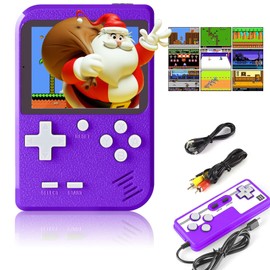 Ormosiat Retro Mini 500 Non-Repeating Classic FC Games Portable Video Handheld Game Console.3.0-inch Screen.1020mAh (500_Purple)