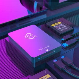 CFexpress Type A Card Reader SuperSpeed USB 3.1 Gen2 10Gbps CFexpress Type A Memory Card Adapter Portable Aluminum CFexpress Type A Reader Support Windows/Mac OS/Linux/Android