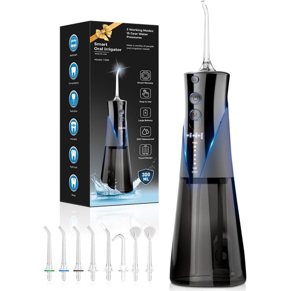 Oral Irrigator, Wireless Electric Tooth Cleaner, Dental Irrigator, Water Flosser,