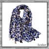 Rex Standard SM022 Women's Scarf, Stole, Leopard Print, Large, Casual,,