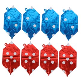 COLLBATH 8pcs Cube Dice Aluminum Foil Balloons Large Square Shaped Foil Balloons Wall Decor for Baby Shower Wedding Birthday Party Decorations