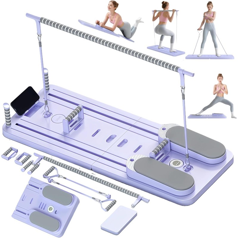 Tabla Multifuncional para Abdominales, Tabla Deslizante de Pilates 9 en