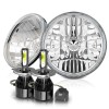 CHUSYYRAY 100W Pair 7 inch Round LED Headlight Hi/Lo DRL