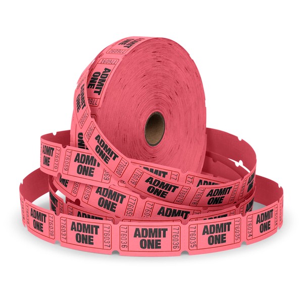 Raffle Tickets - Admit One Single Roll - Roll of