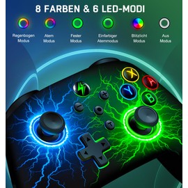 ALEEMTRY Switch Pro Controller-Switch Controller Wireless für Switch/Lite/OLED-Controller Switch mit Programmierbare & Sync Tasten/6-Achsen Gyro/Turbo