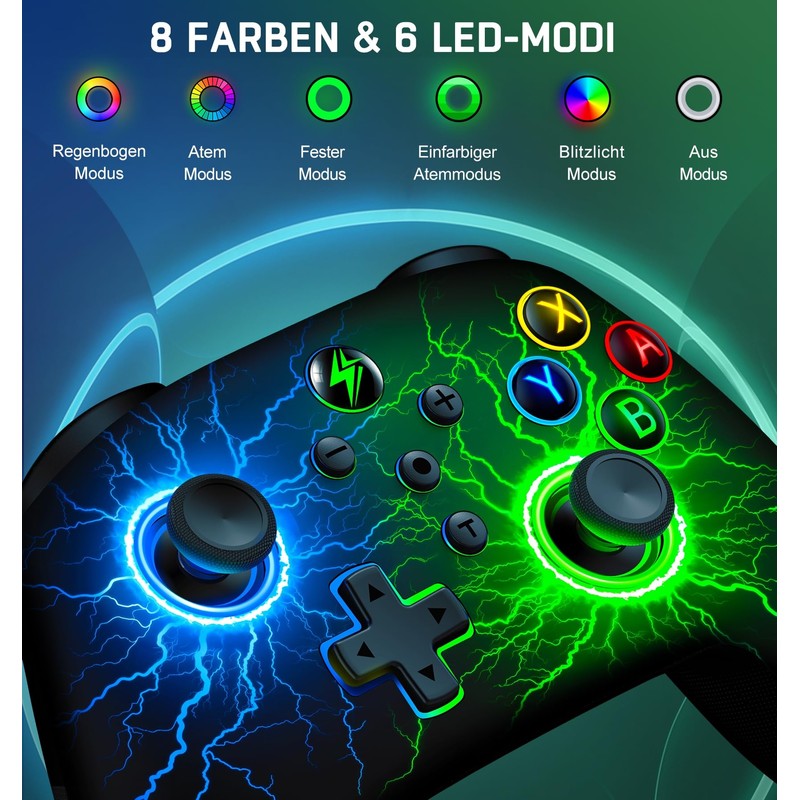 ALEEMTRY Switch Pro Controller-Switch Controller Wireless für Switch/Lite/OLED-Controller Switch mit