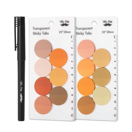 Mr. Pen- Transparent Sticky Note Set, 560Sheets, Colorful, Round Transparent Sticky Notes Set