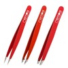 REMOS Tweezer Set 3 Pieces with Eyebrow, Splinter & Combination