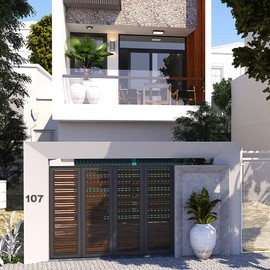 Fitous 4.9 Inch High Vintage Cast Iron House Number Outsider, Solid Home Address Numbers, Unique Sandbrushed Finish with Individual Irregular Handcraft Antique Black Look.Number-6/9